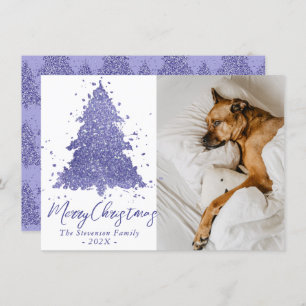 Cartes Pour Fêtes Annuelles Elegant Merry Christmas   Charming Lavender Purple