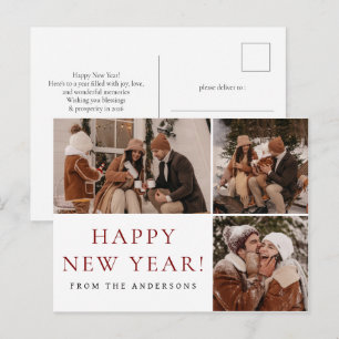 Cartes Pour Fêtes Annuelles Élégant Mini Nouvel An Cheers Famille 3 Photo