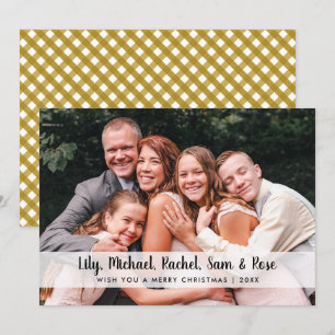 Cartes Pour Fêtes Annuelles Élégant minimal Joyeux Noël Photo personnalisée 