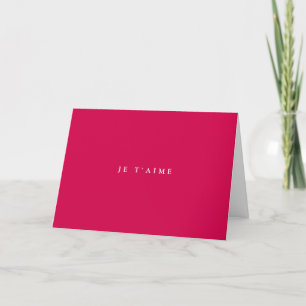 Cartes Pour Fêtes Annuelles Elegant Minimalist Text   Ton T'aime