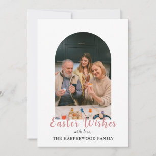 Cartes Pour Fêtes Annuelles Élégant minimaliste Bénédiction de la famille de P