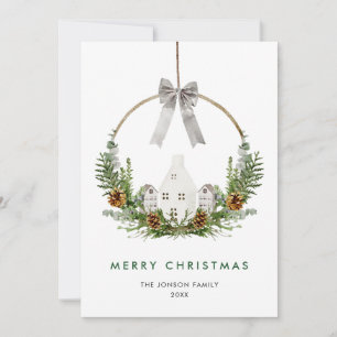 Cartes Pour Fêtes Annuelles Élégant minimaliste Boho Composition de Noël