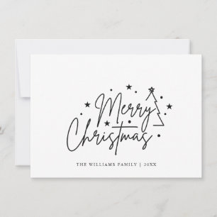 Cartes Pour Fêtes Annuelles Élégant minimaliste Joyeux voeux de Noël
