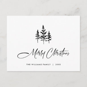 Cartes Pour Fêtes Annuelles Élégant minimaliste Joyeux voeux de Noël