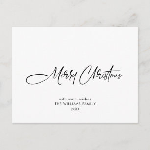 Cartes Pour Fêtes Annuelles Élégant minimaliste Joyeux voeux de Noël