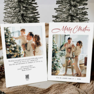 Cartes Pour Fêtes Annuelles Élégant minimaliste moderne Noël 2 photo