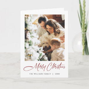 Cartes Pour Fêtes Annuelles Élégant minimaliste moderne Noël 3 photo