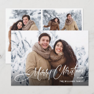 Cartes Pour Fêtes Annuelles Élégant minimaliste moderne Noël 3 photo