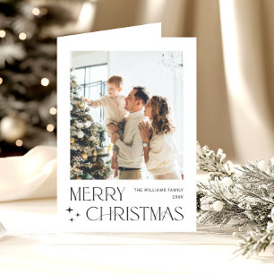 Cartes Pour Fêtes Annuelles Élégant minimaliste moderne Noël 3 photo