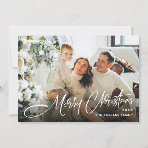 Cartes Pour Fêtes Annuelles Élégant minimaliste moderne Noël 3 photo