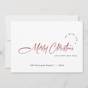 Cartes Pour Fêtes Annuelles Élégant minimaliste moderne Noël Salutation