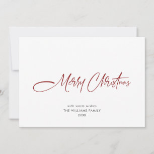 Cartes Pour Fêtes Annuelles Élégant minimaliste moderne Noël Salutation