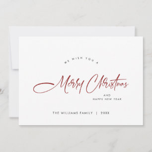 Cartes Pour Fêtes Annuelles Élégant minimaliste moderne Noël Salutation