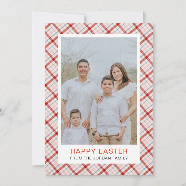 Cartes Pour Fêtes Annuelles Elegant Modern Pattern Happy Easter Photo (Devant)