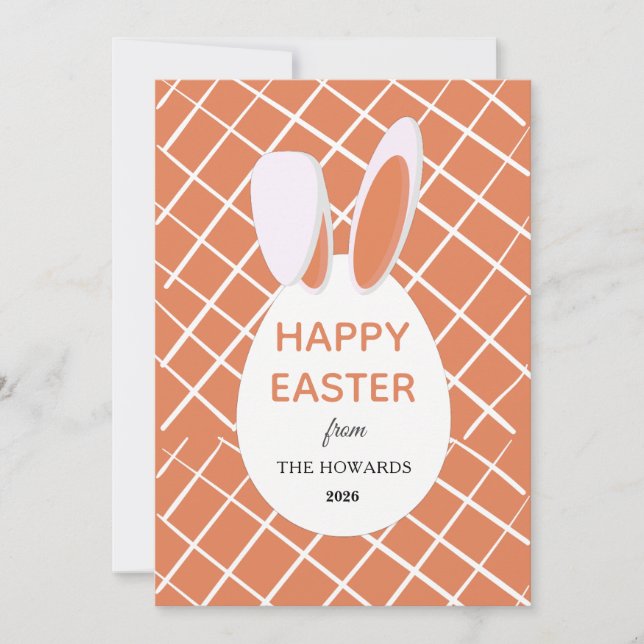 Cartes Pour Fêtes Annuelles Elegant Modern Patterns Happy Easter Photo (Devant)