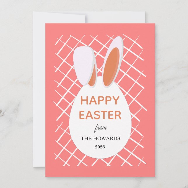 Cartes Pour Fêtes Annuelles Elegant Modern Patterns Happy Easter Photo (Devant)