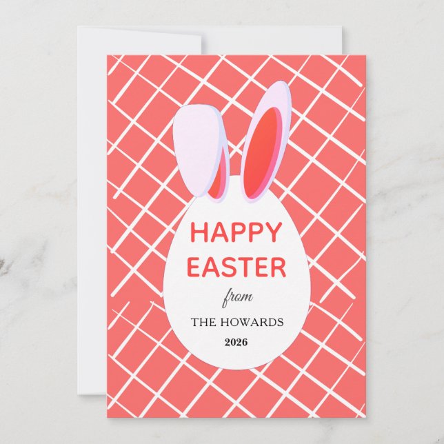 Cartes Pour Fêtes Annuelles Elegant Modern Patterns Happy Easter Photo (Devant)
