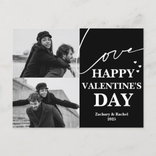 Cartes Pour Fêtes Annuelles Elégant Moderne Amour Saint Valentin couple 2 phot