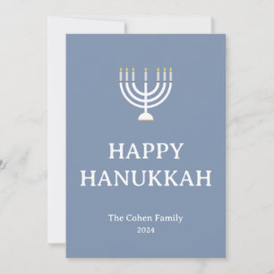 Cartes Pour Fêtes Annuelles Elégant moderne Happy Hanoukka famille Photo