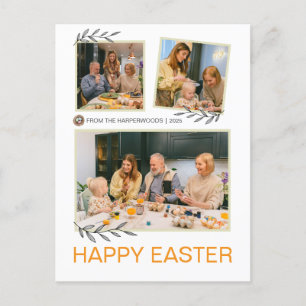 Cartes Pour Fêtes Annuelles Elégant Moderne Joyeux Famille de Pâques Trois pho