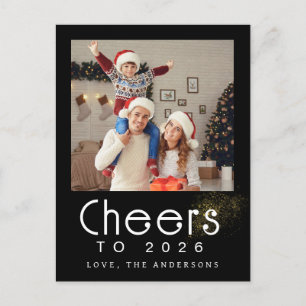 Cartes Pour Fêtes Annuelles Élégant moderne Joyeux Nouvel An 2026 Photo de fam