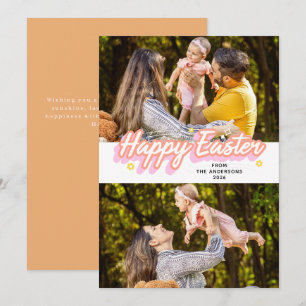 Cartes Pour Fêtes Annuelles Elegant Moderne Minimaliste Joyeuses Pâques 2 Phot