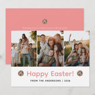 Cartes Pour Fêtes Annuelles Elegant Moderne Minimaliste Joyeuses Pâques 3 Phot
