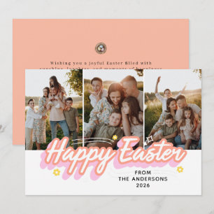 Cartes Pour Fêtes Annuelles Elegant Moderne Minimaliste Joyeuses Pâques 3 Phot