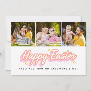 Cartes Pour Fêtes Annuelles Elegant Moderne Minimaliste Joyeuses Pâques 3 Phot