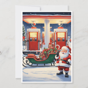 Cartes Pour Fêtes Annuelles Élégant moderne tendance non photo Santa Claus