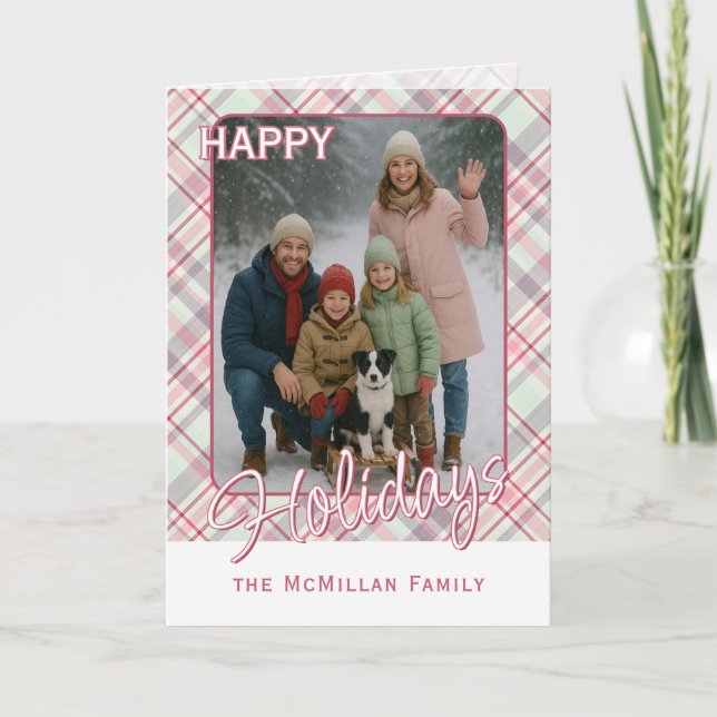 Cartes Pour Fêtes Annuelles Élégant Motif plat rustique élégant (Devant)