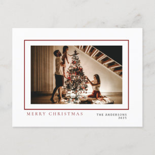 Cartes Pour Fêtes Annuelles Élégant Noël minimal   Portrait de famille moderne