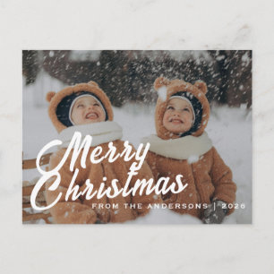 Cartes Pour Fêtes Annuelles Élégant Noël minimal   Portrait de famille moderne