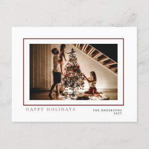 Cartes Pour Fêtes Annuelles Élégant Noël minimal   Portrait de famille moderne