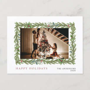 Cartes Pour Fêtes Annuelles Élégant Noël minimal   Portrait de famille moderne