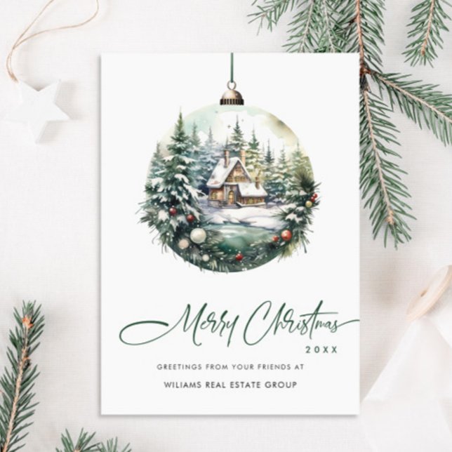 Cartes Pour Fêtes Annuelles Élégant Noël Ornament Accueil d'entreprise (Créateur téléchargé)