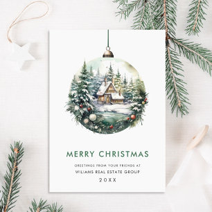 Cartes Pour Fêtes Annuelles Élégant Noël Ornament Accueil d'entreprise