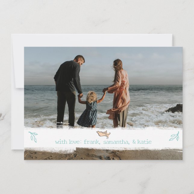 Cartes Pour Fêtes Annuelles Élégant Noël photo (Devant)