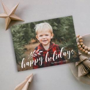 Cartes Pour Fêtes Annuelles Élégant Noël Photo Manuscrite