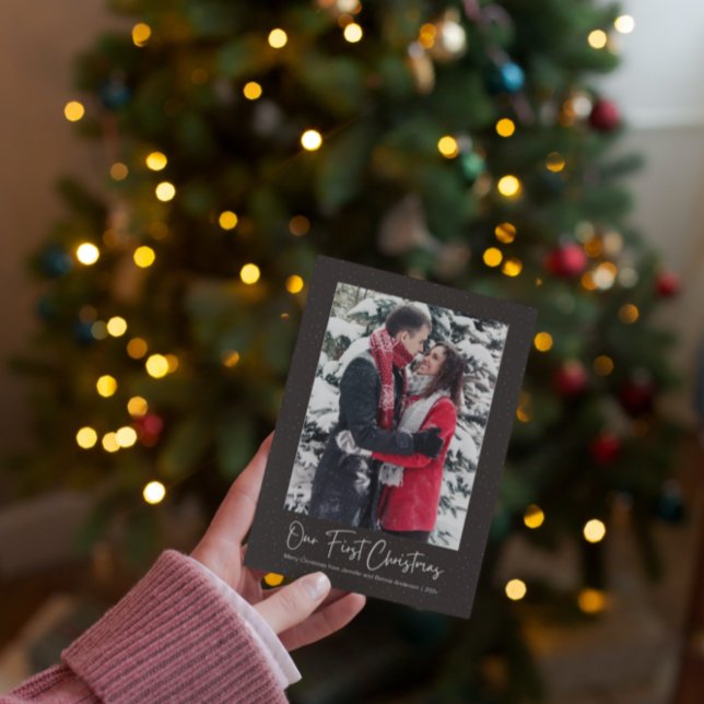 Cartes Pour Fêtes Annuelles Élégant nos premiers flocons de neige mariés de No (Créateur téléchargé)