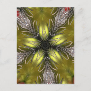 Cartes Pour Fêtes Annuelles Élégant or Silver Kaleidoscope Star de Noël