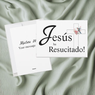 Cartes Pour Fêtes Annuelles Elégant Pâques "Jesús ha resucitado" espagnol