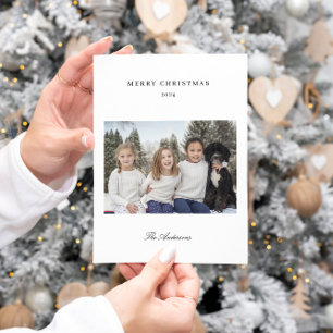 Cartes Pour Fêtes Annuelles Élégant Photo moderne Joyeux Noël