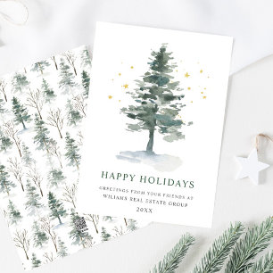 Cartes Pour Fêtes Annuelles Elégant Pine Tree Noël Accueil d'entreprise