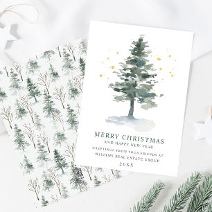 Cartes Pour Fêtes Annuelles Elégant Pine Tree Noël Accueil d'entreprise