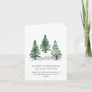 Cartes Pour Fêtes Annuelles Elégant Pine Tree Noël Accueil d'entreprise