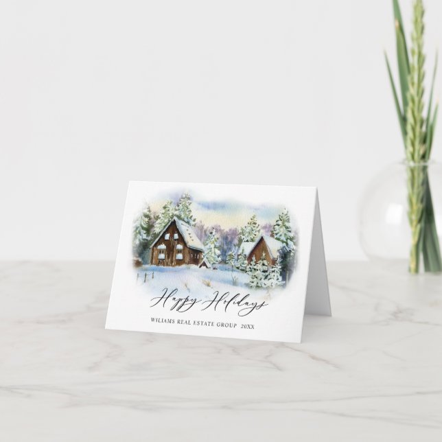 Cartes Pour Fêtes Annuelles Elégant Pine Tree Noël Accueil d'entreprise (Devant)