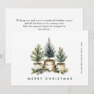 Cartes Pour Fêtes Annuelles Elégant Pine Tree Noël Société Salutation