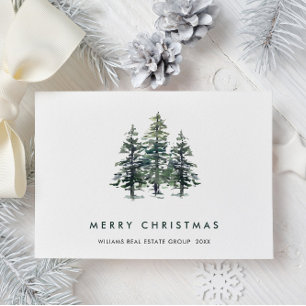 Cartes Pour Fêtes Annuelles Elégant Pine Tree Noël Société Salutation