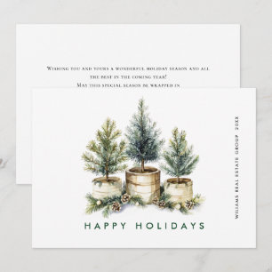 Cartes Pour Fêtes Annuelles Elégant Pine Tree Noël Société Salutation